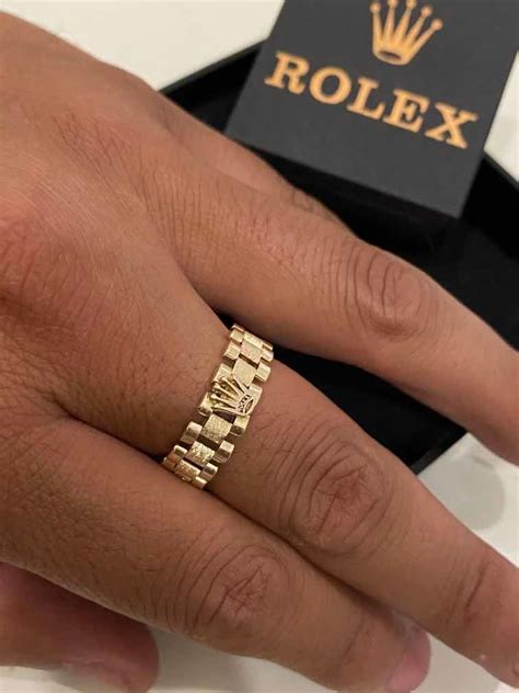 anillos de oro para hombre rolex|Rolex oro amarillo.